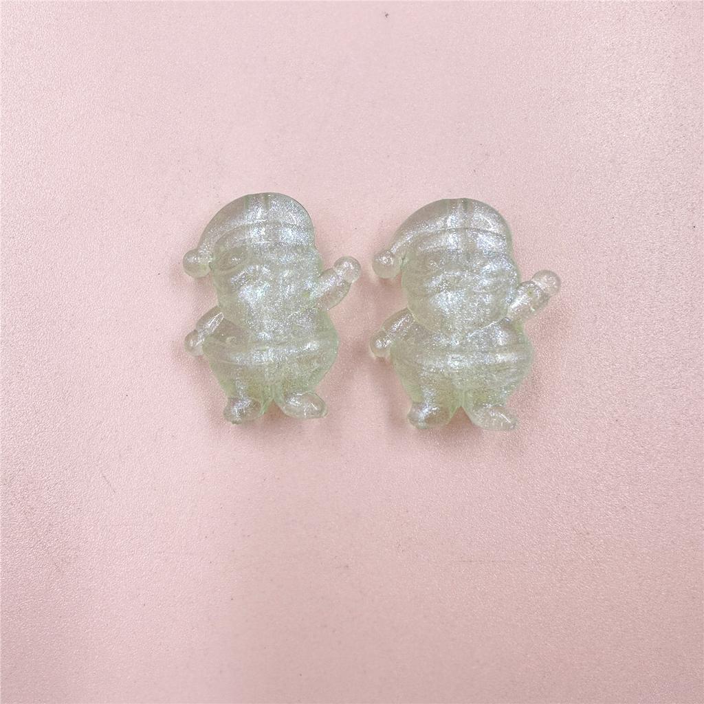 Creative DIY Jewelry Accessories Jewelry UV Colorful Accessories 25*30mm Christmas Dwarfs Acrylic Transparent 5pcs Beads Beaded Materials