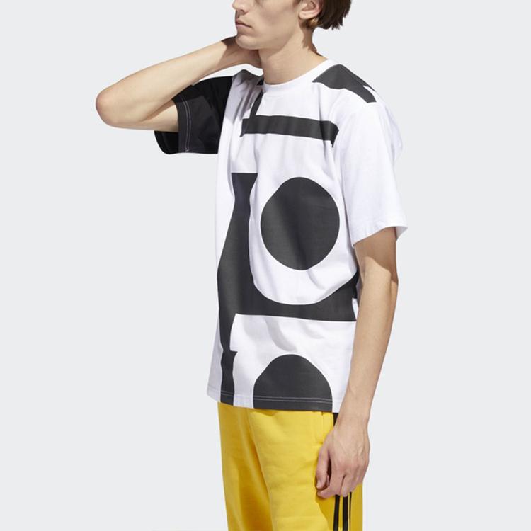 Adidas Originals Big Adi Tee With Trefoil Print Men Tops White DY6653