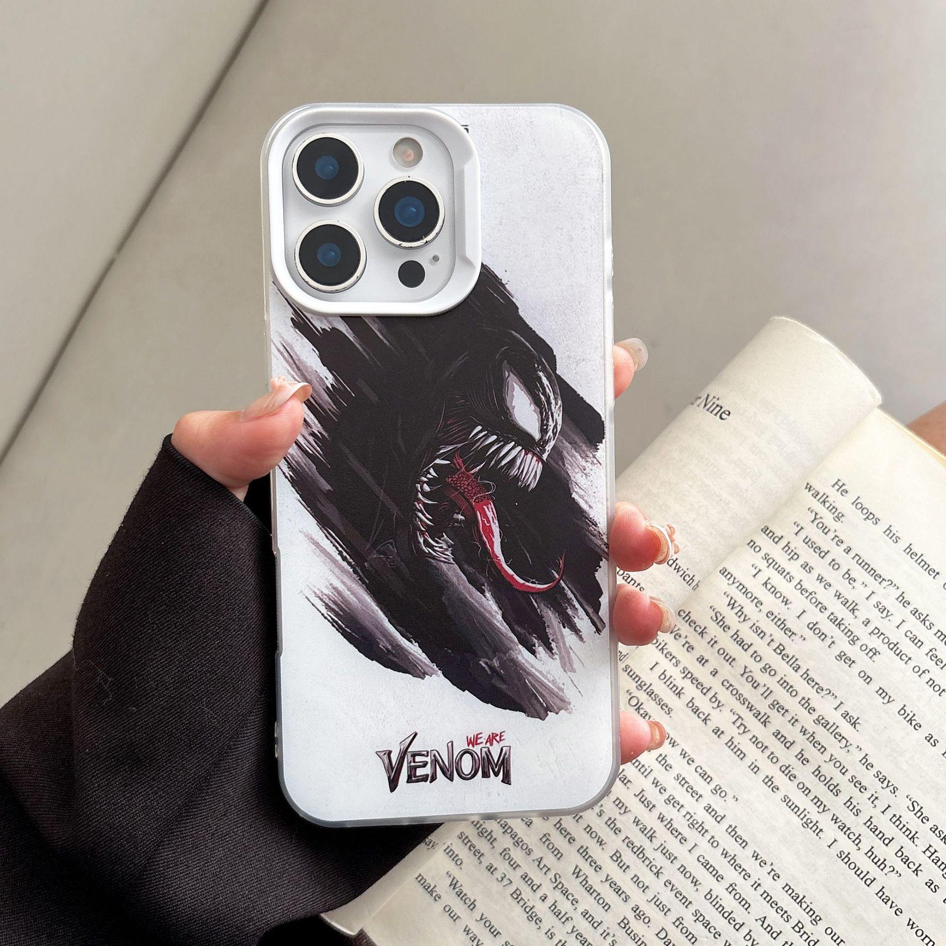 

Venom iPhone 16 Pro Max/15/14/13/17P Soft Case - Popular Couple Design iPhone 14 Pro