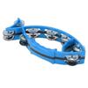 Metal+Plastic Hand Tambourine Blue/Red Musical Rhythm Instrument  Party Music