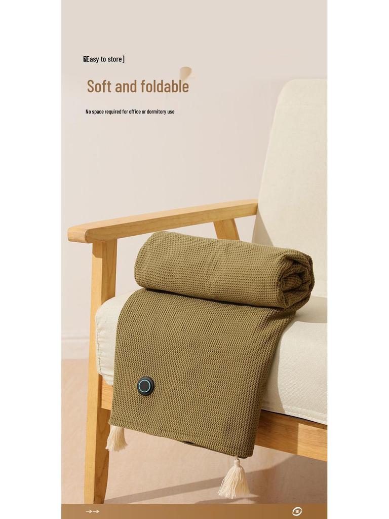 Heated Electric Cloud Shawl - USB Washable, Warm Body Blanket for Office & Outdoor Use