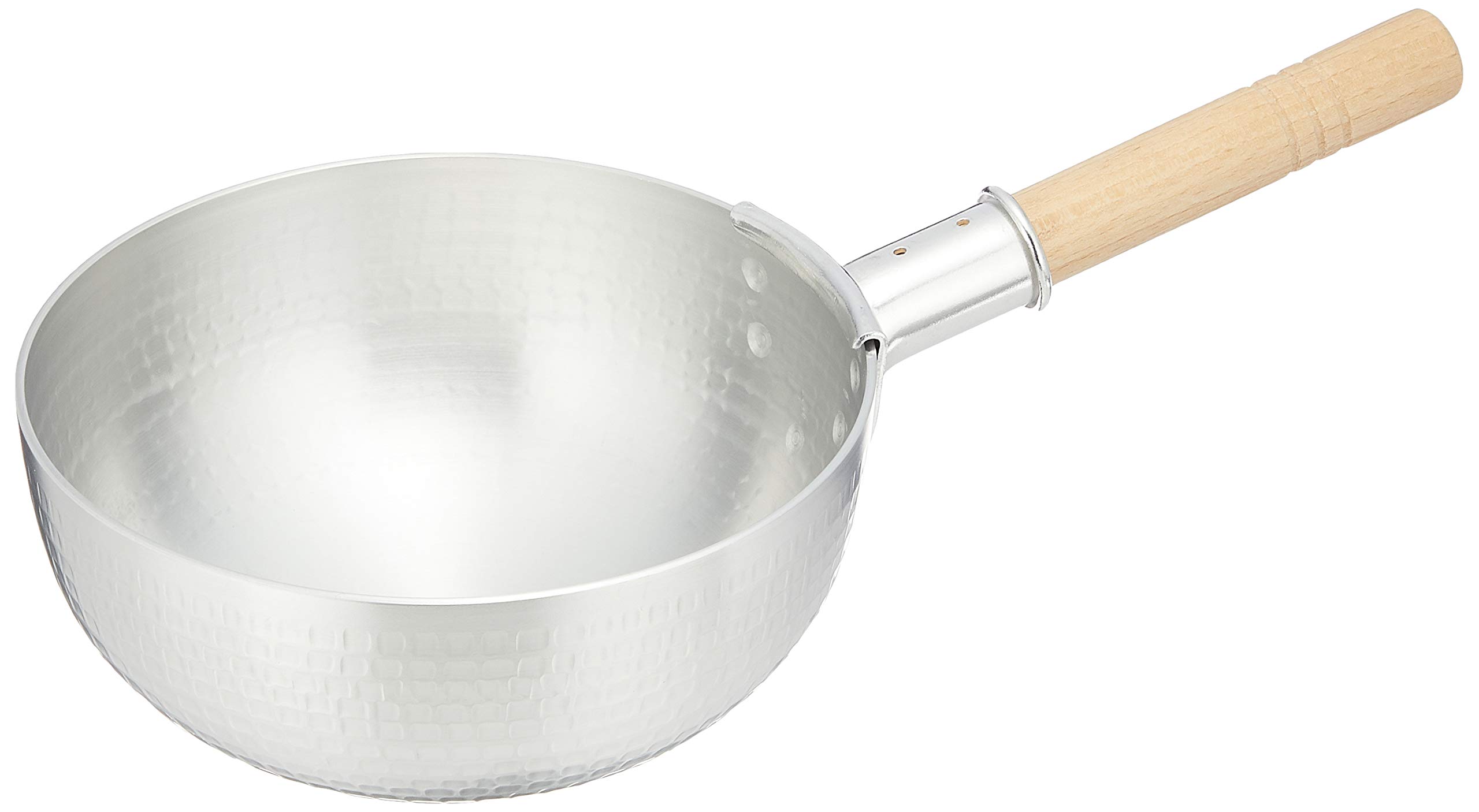 

Akao Aluminum DON Hammered One-Handed Bose Pot, 18cm, Aluminum Alloy with Natural Wood Handle, Japan, WBC38018