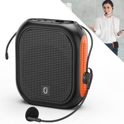 Kablolu Mikrofonlu ve Bel Bandı ile Öğretmen için Ses Yükseltici, Şarj Edilebilir PA Sistemi MP3 Desteği, AUX Girişi, Öğretim, Toplantı için REC