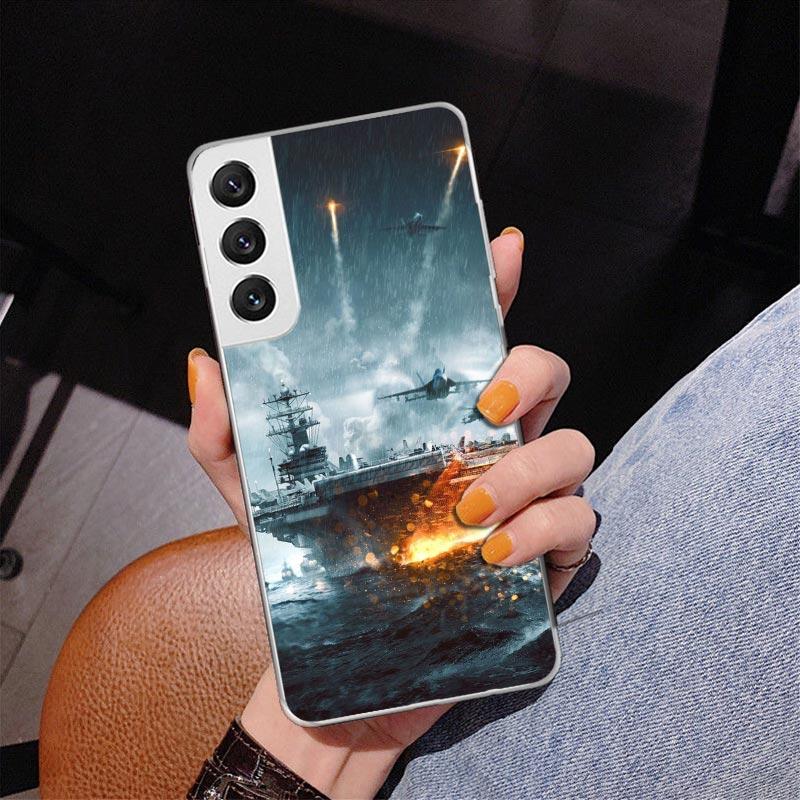 Military Aircraft Warship Fighter Phone Case For Samsung Galaxy S24 S25 Edge S26 Ultra S23 S22 S21 Plus S20 FE + Personalized Pr