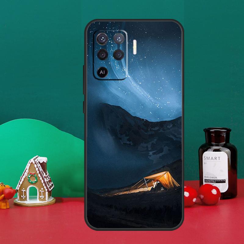 Nature Camping Art Case For Oppo A40 A60 A80 A6 A5 Pro A15 A16 A17 A57 A94 A74 A54 A76 A96 A18 A38 A58 A78 A98