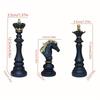 "Luxury Resin Chinese Chess Set: King, Queen, War Horse Pieces & Chessboard"
