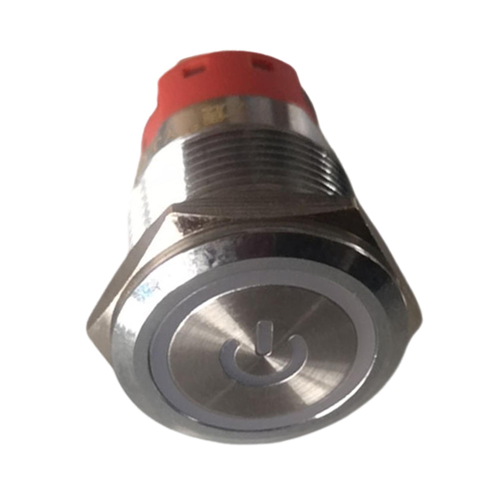

Waterproof Metal Push Button Switches Locking Designs LED Light Multiple Voltages 5 220V for Engine Industrial Equipment