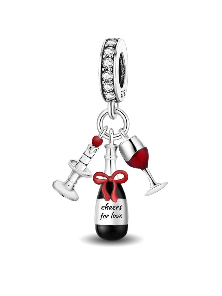 Copper Sweet Travel Life Pet Series Pink Cake Charms Beads Fit Original Bracelets Bangles Jewelry Gift For Women