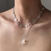 Bohemian Bird Crystal Necklace For Women With Geometric Pendant And Cross Chain