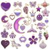 Mixed Color Cartoon Enamel Alloy Pendants for DIY Bracelets & Keychains