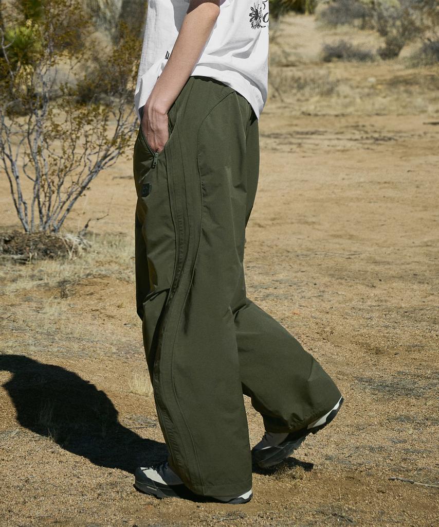 MINIMALPROJECT Sideline Wide Woven Track Pants Mtp124 [Khaki]