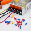 Terminal Block,2 Pack 4 Circuits 20-30A 200v-450v Dual Row Screw Terminals Strip +16 PCS Heat Shrink Wire Connectors