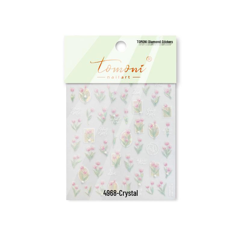 

Tomoni Crystal Diamond, Tulip, and Children s Nail Stickers Set
