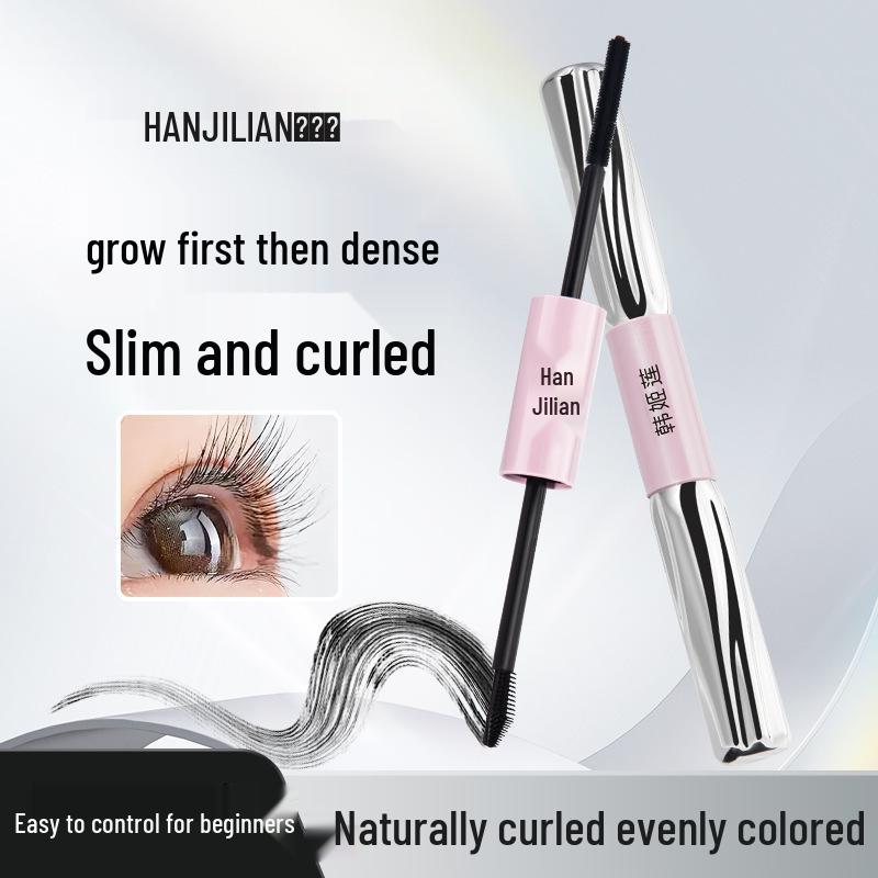 Двуглавая тушь для ресниц: Удлиняющая, Подкручивающая, Водостойкая, Стойкая к поту, Не размазывающаяся, Объемная, Долгостойкая Тушь-праймер для ресниц