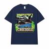 Bombardino Crocodilo Meme T-Shirt Men Women Short Sleeve Cotton Tees Funny Graphic T-shirt Y2k Outfit Summer Tops Men's Clothing