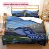 S04 Pattern Bedding Home Decoration Birthday Gift ( 1 duvet cover + 2 pillowcase, without core),fan merchandise.