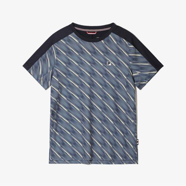 Fila Full PrinT ShorT Sleeve T shirT separaTing Uni Poly Span