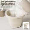 Foldable Water Bucket Essential For Fishing Camping Travel Collapsible Pail With Handle For Easy Storage Outdoor Use