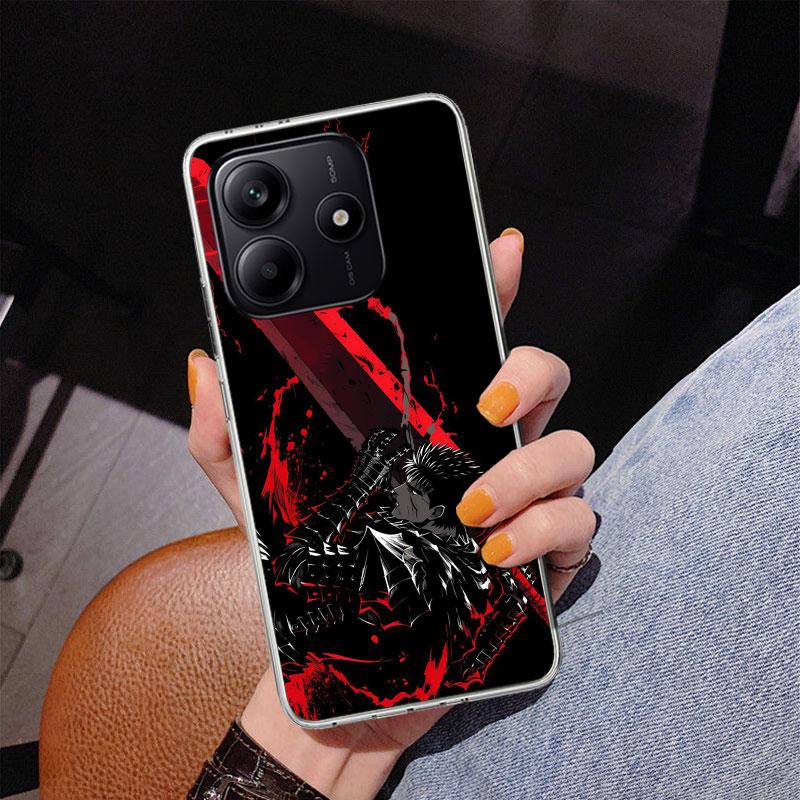 G-Guts B-Berserks Anime Phone Case For Xiaomi Redmi Note 15 14 13 12S 12 11 Pro Plus 14S 11S 11E 10 10S 11T 5G Personalized Cove