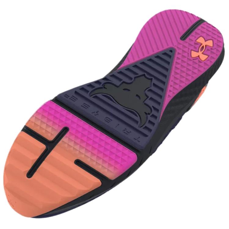 Under Armour Project Rock BSR Midnight Navy Flare Orange Herre Sneakers Blå Svart 3027344-402