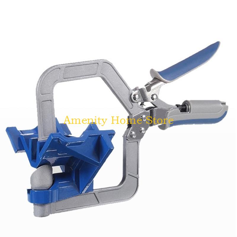 F26C Anti-skid Picture Frame Corner Clip Hand Tool T-Clamp for Water Pump Pipe Cable Steel Wire Clamp Table Wear-resistant