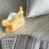 1Pc Toilet Paper Storage Nordic Style Thread Plush High Quality Tissue Bag Holder Solid Color Napkin Boxes