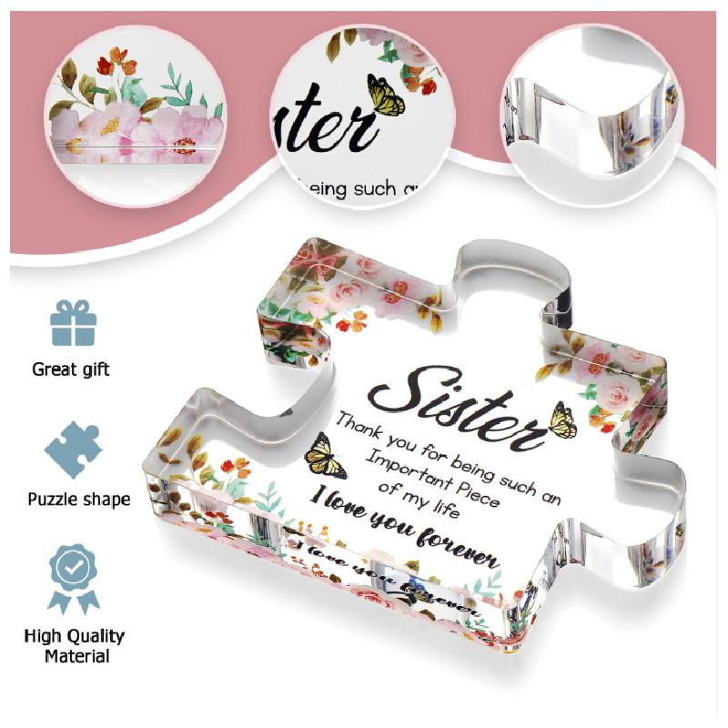 Puzzle Acrylic Engraved Shape Artwork For Birthday Thanksgiving Decorations