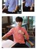 Men's Slim-Fit Striped Shirt: Japanese Style, Seven-Sleeve, Urban Casual for Spring and Autumn