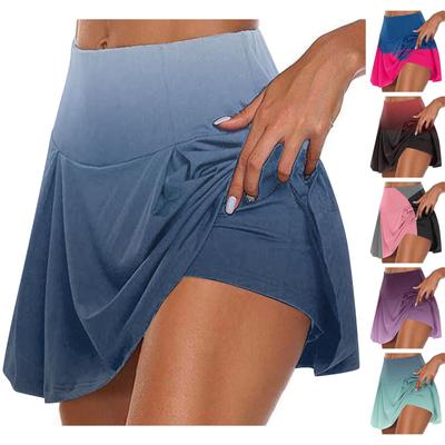 Faldas de tenis plisadas elásticas atléticas para mujer, pantalones cortos interiores de yoga para correr, faldas pantalón de golf deportivas elásticas
