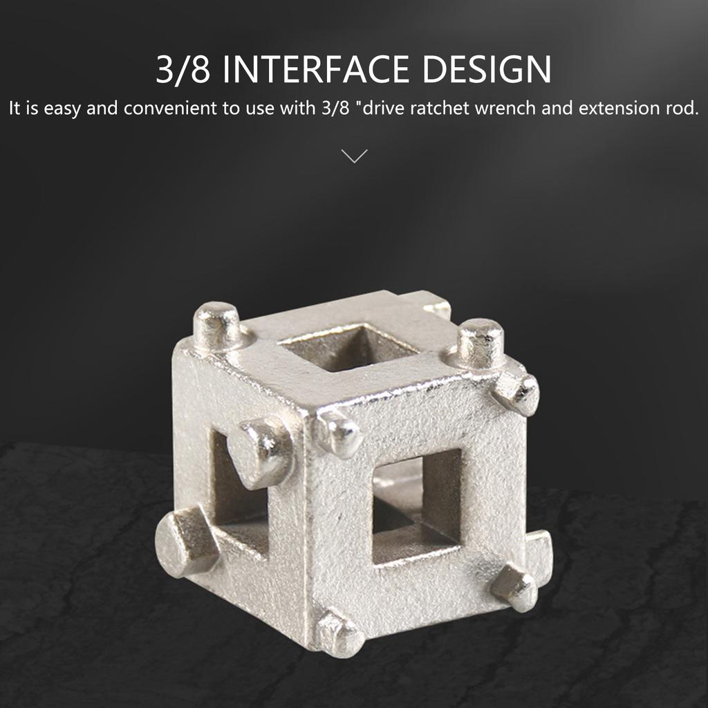 Automotive Rear Brake Caliper Compression Tool For Removal and Installation Rear Disc Brake Piston Tool Fit 3/8in Driver