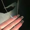 Sterling Butterfly Foot Chain With Zircon Crystals Tassel Boho Chic Womens Anklet Jewelry