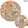 Cute Cartoon Capybara Stickers 50 Pack Waterproof For Skateboards Luggage And Phones