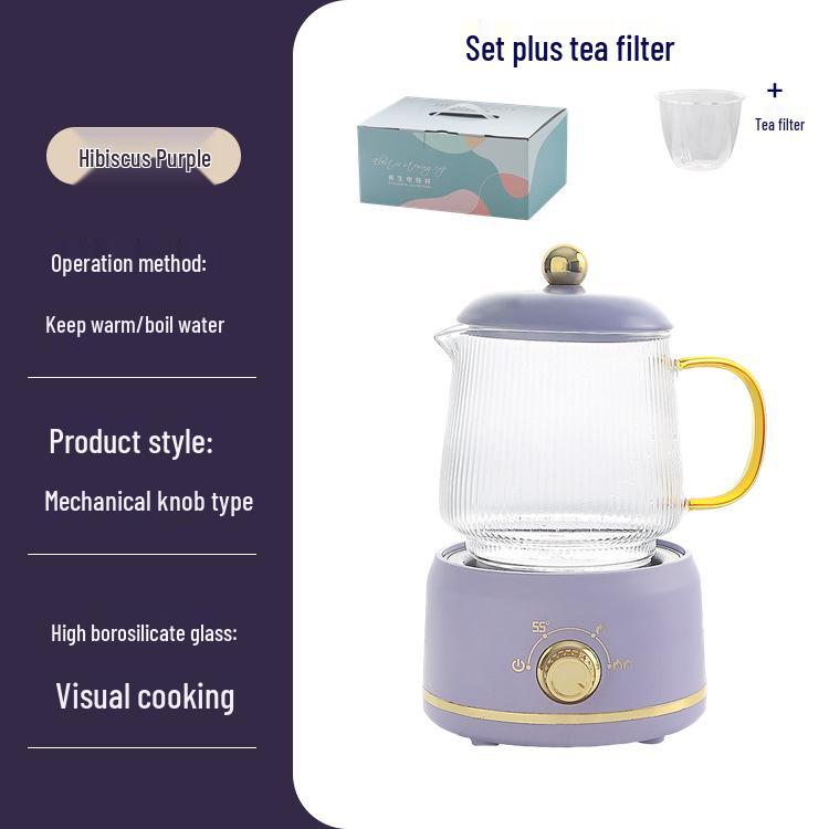 Large Capacity Electric Glass Kettle for Herbal Tea & Hot Milk