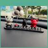 Cute Temporary Car Number Plate For Women Decorative Cartoon Car Ornament