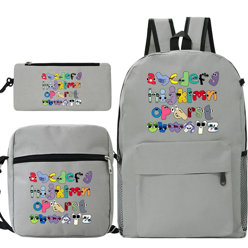 Game Alphabet Lore Alphabet Legend School Bag Backpack Shoulder Bag Pencil Case
