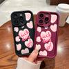 Pink Love Lucky Day Phone Case For Samsung Galaxy S25 S24 S23 S22 S21 FE A15 A25 A35 A51 A52 A53 A55 A71 A73 Plus FE Ultra 5G