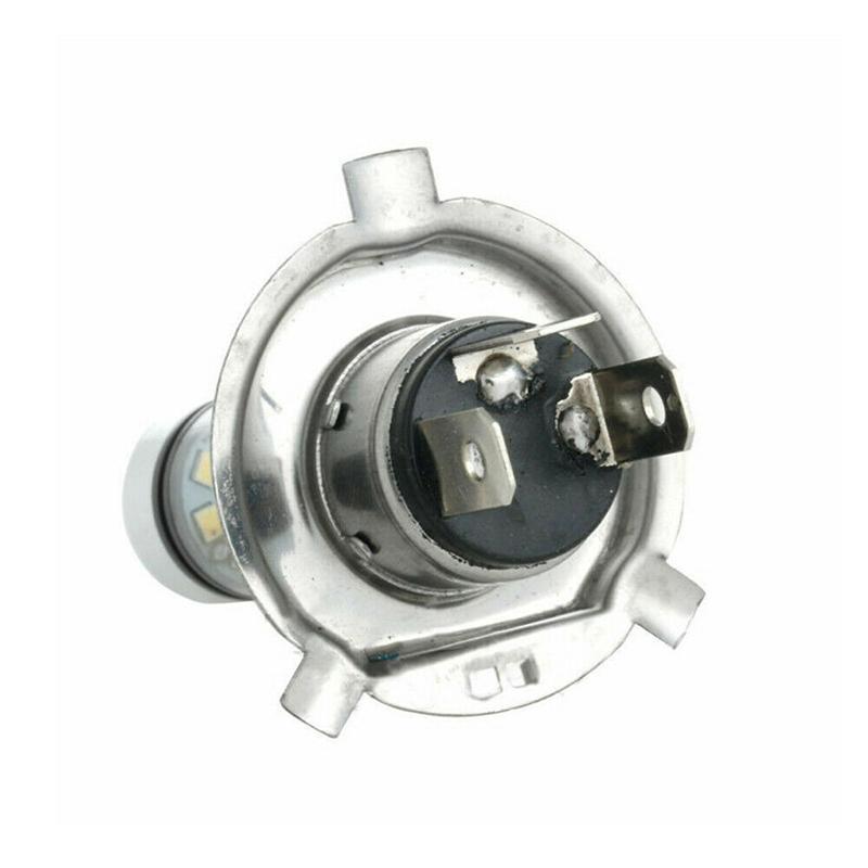 H4 100W 20Led Lampadina Abbagliante/Anabbagliante Hid 6000K Bianco Faro Moto Alta Potenza