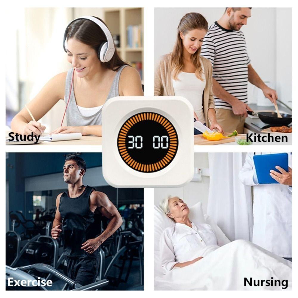 Gravity Sensor Visual Timer Digital Display Kitchen Cooking Timer  For Kitchen Cooking Study