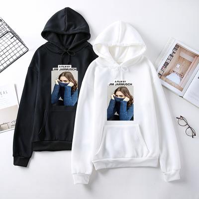 Winter Picture Print Student Hoodie Hooded Ladies Pullover Long Sleeve Harajuku Sweatshirt with Pocket