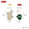 YT zinc alloy oil dripping small pendant, bracelet pendant, Christmas zinc alloy small size pendant