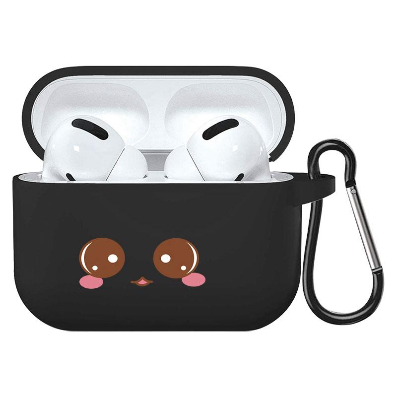קריקטורה חמוד חיות מחמד כלב חתול בעל חיים ינשוף צמח פרחי אפל עבור אפל AirPods 2 3 כיסויי אוזניות חסינות זעזועים שחורות AirPods Pro Funds Cover