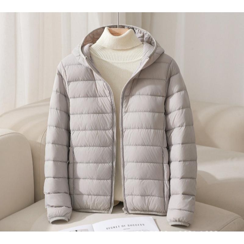 Women Puffer Jacket Plus Size 5XL 6XL 7XL New Spring Autumn Female Ultra Lightweight Packable Hooded Down Coats