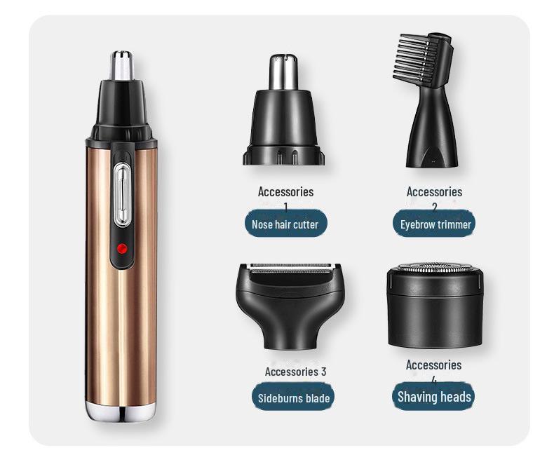 

Электрический мужской триммер для носа, ушей и мини-волос 4 в 1