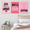 Mean Girls Quote Prints That Is So Fetch On Wednesdays We Wear Pink Posters Cartoon Letters Canvas Painting Wall Art Room Decor