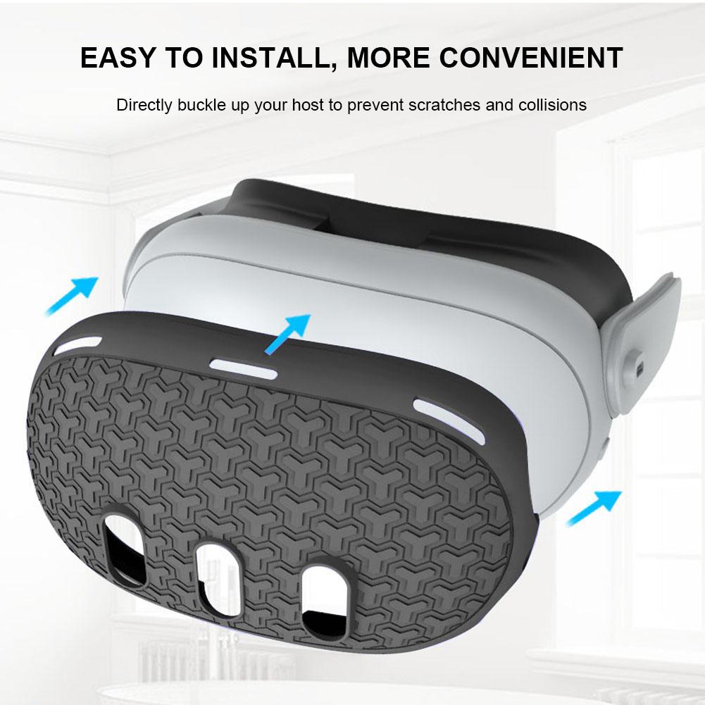 For Meta Quest 3 TPU Front Face Protector Cover Shell Anti Shock Protective Headset Cover VR Accessories