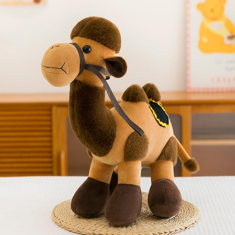 Camel Plush Realistic Toy Soft Stuffed Animal Doll Cute Home Decoration Gift