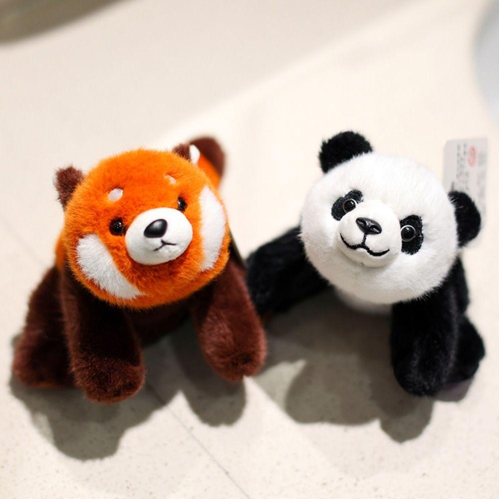 Table Ornament Raccoon Bear Plush Pig Panda Stuffed Animal Doll Plush Lying Animal  Christmas Gift