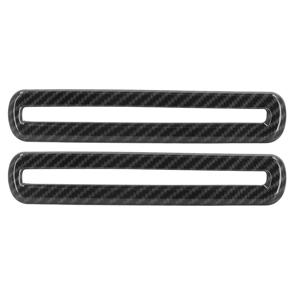 2PCS Car Door AC Outlet Vent Trim Carbon Fiber Style Replacement for Dodge Challenger 2015?2021