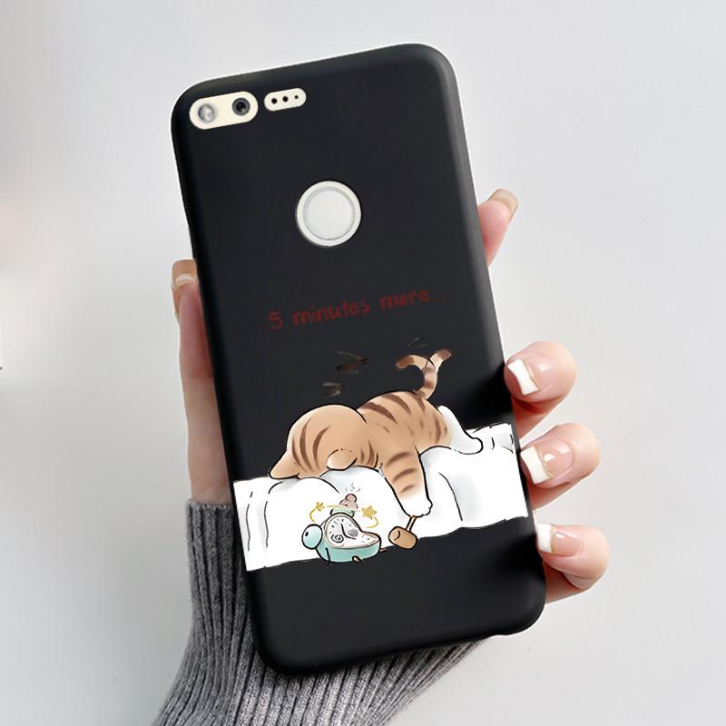 Luxury Cute Love Rabbit Cartoon Funny Case For Google Pixel XL Pixel1 1 XL Black Silicone Soft Phone Case Protective Back Cover