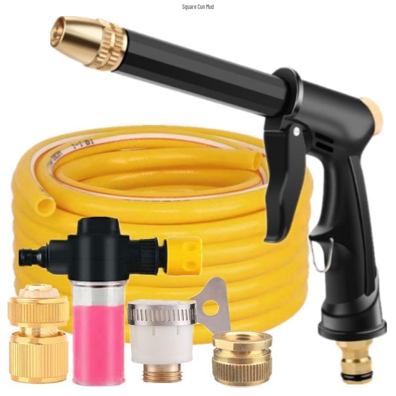 High-Pressure Car Wash & Agricultural Spray Head with Freeze-Proof, Sun-Proof Hose Connector